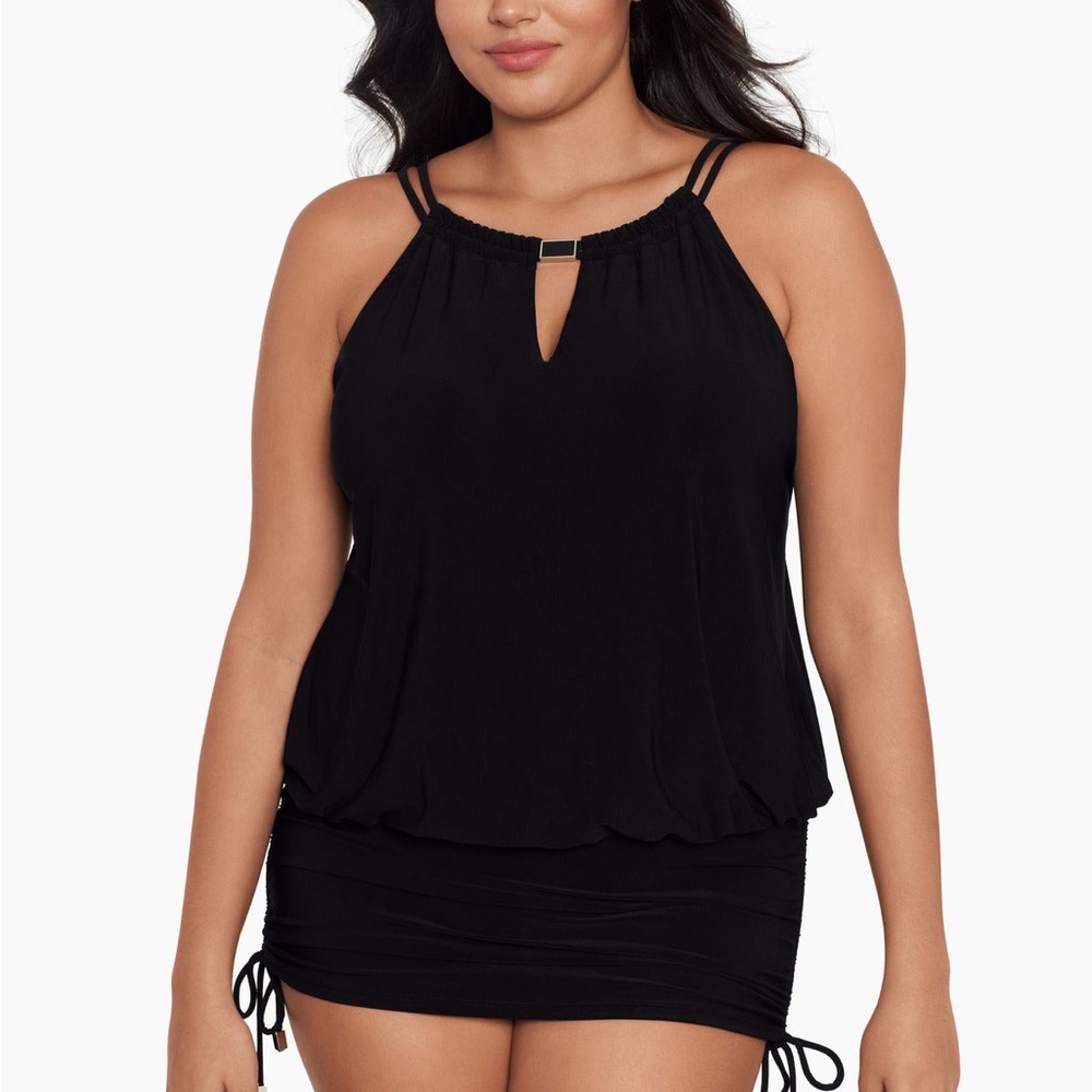 Miraclesuit Susan Magicsuit in Elegant Black with adjustable sides & straps 20W